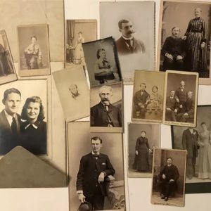 Vintage Cabinet Photo Card Lot Antique Pictures